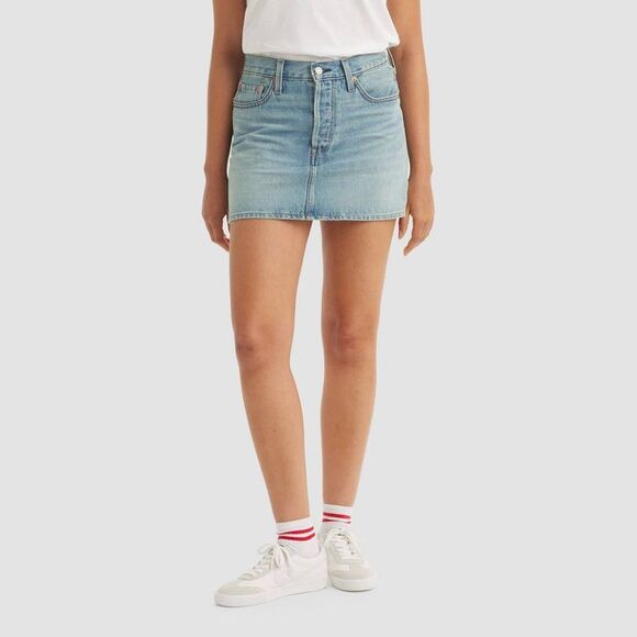 Levi's Light Blue Denim Skort - Picture 1 of 3